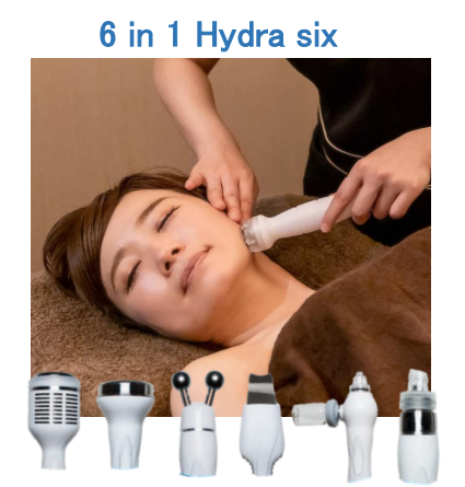 6種類の特徴的なハンドピース